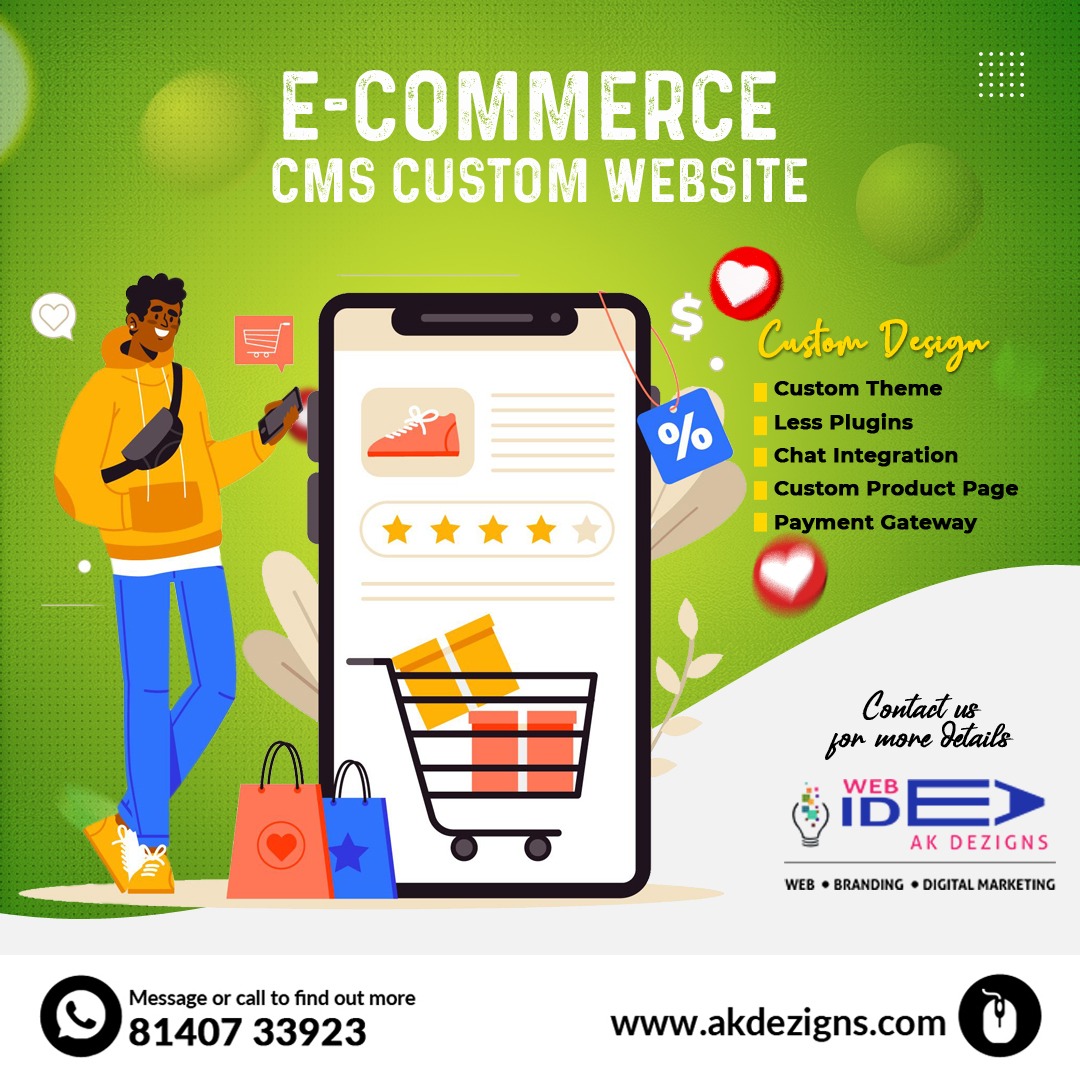 e-Commerce – CMS Custom Website